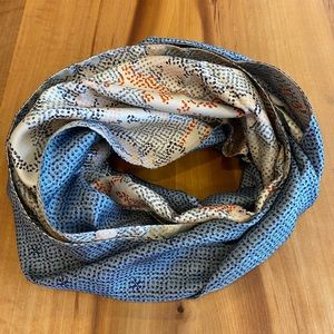 Tory Burch Silk Reversible Infinity Scarf